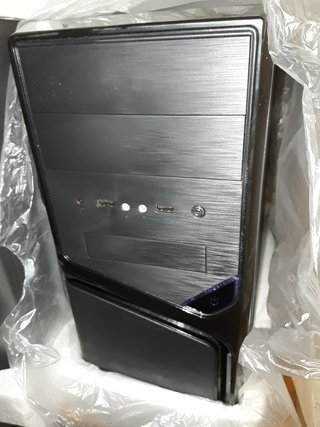 Case ATX nero satinato