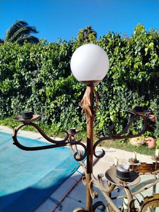 Juego de lámparas antiguas