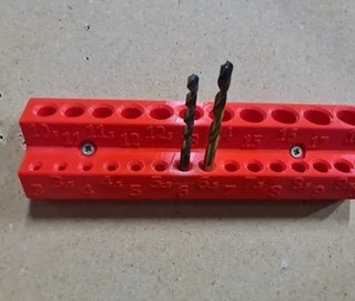 Soporte para pared para brocas del 3 al 18 mm