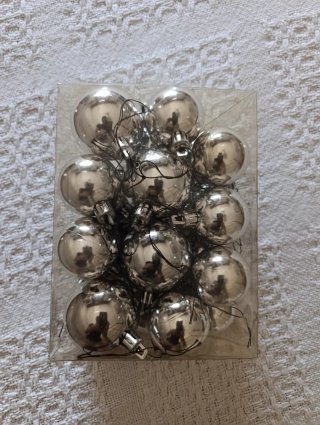 Bolas de Navidad Plateadas