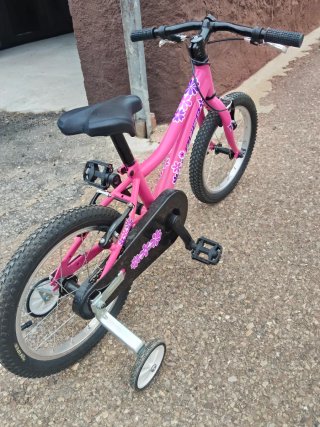 Bicicleta infantil Quer 16" rosa