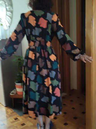 Vestido estampado otoño