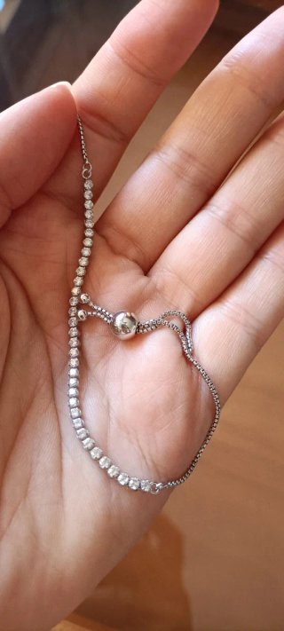 Pulsera Tenis Pandora Plata y Circonitas (rota)