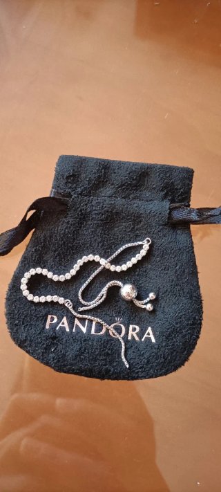 Pulsera Tenis Pandora Plata y Circonitas (rota)