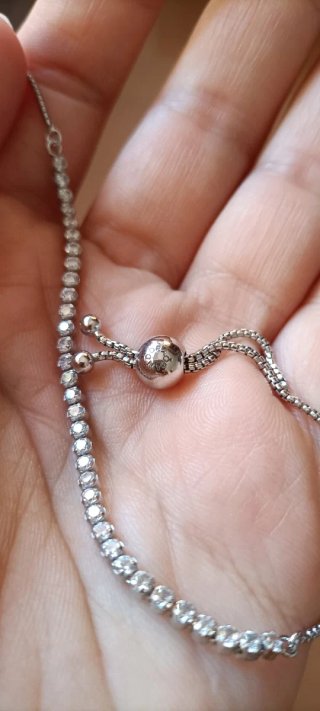 Pulsera Tenis Pandora Plata y Circonitas (rota)