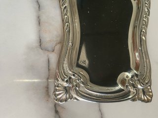 Juego Tocador Alpaca Bañado Plata