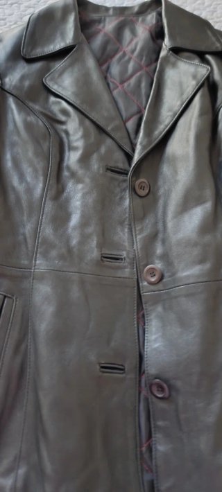 Chaquetón Piel Cordero Negro