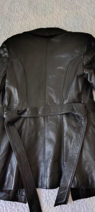 Chaquetón Piel Cordero Negro