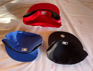 Lote 3 gorras NY Yankees azul roja negra