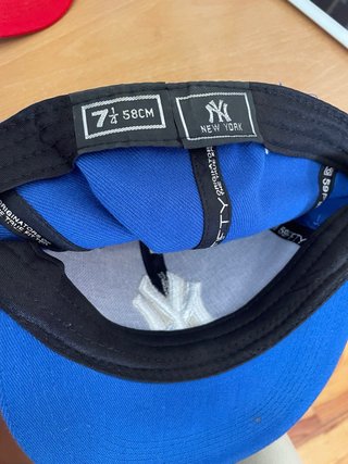 Lote 3 gorras NY Yankees azul roja negra