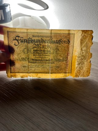 Banconota 500.000 Marchi Tedeschi 1923