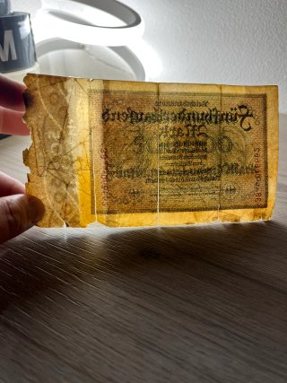 Banconota 500.000 Marchi Tedeschi 1923