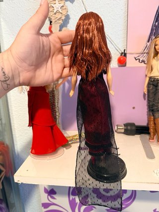 Barbie Titanic Rose Vestido Rojo Negro