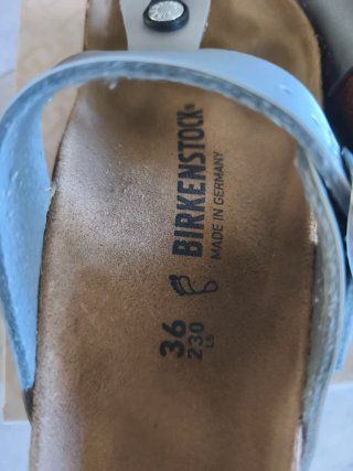 Infradito Birkenstock Argento e Marrone