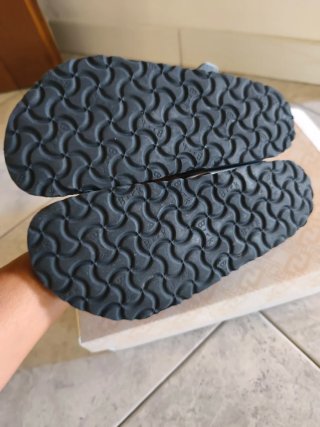 Infradito Birkenstock Argento e Marrone