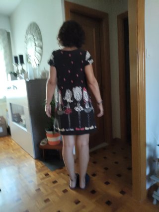Vestido divertido invierno estampado