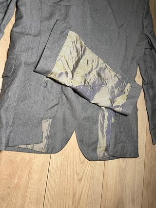 Americana Armand Basi vintage gris forro estampado
