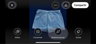 Falda pantalón denim Zara Talla M