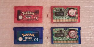 Lote POKÉMON RUBÍ y ZAFIRO Game Boy Advance