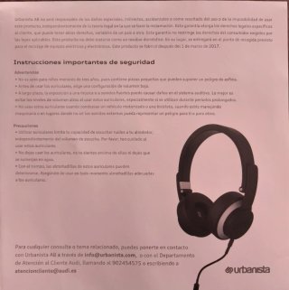 Auriculares diadema Audi negros