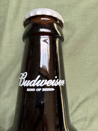 2 Grandi bottiglie Budweiser vintage U.S.