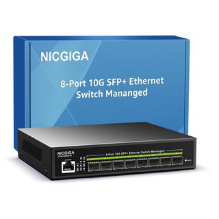 Switch Gestionable 10G NICGIGA 8 Puertos SFP