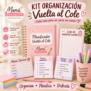 Kit organizador vuelta al cole