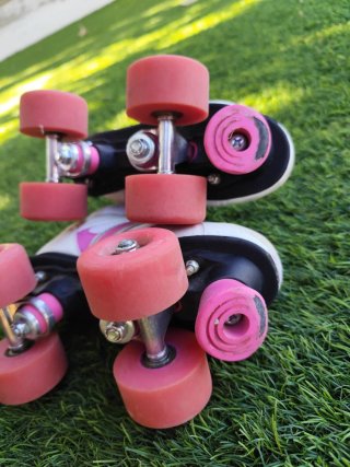 Patines Fila Blancos y Rosas