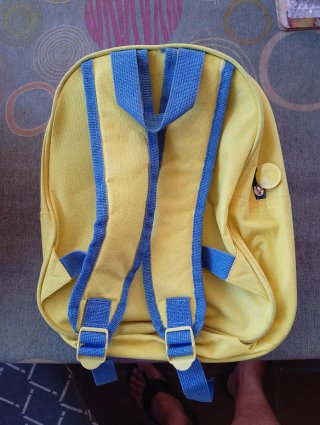 Gorra + mochila infantil Minions  azul y amarillo