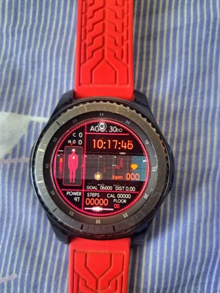 Samsung Gear S3 frontier Smartwatch Negro/Rojo