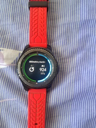 Samsung Gear S3 frontier Smartwatch Negro/Rojo
