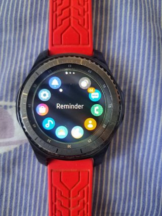 Samsung Gear S3 frontier Smartwatch Negro/Rojo
