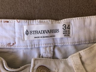 Pantalón Stradivarius 34 y Top Zara S