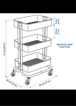 Carrito Raskog Ikea Azul color descatalogado