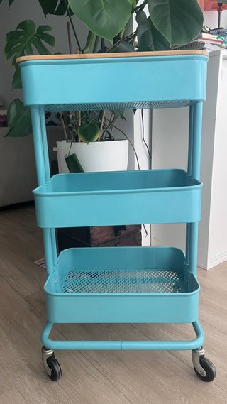 Carrito Raskog Ikea Azul color descatalogado