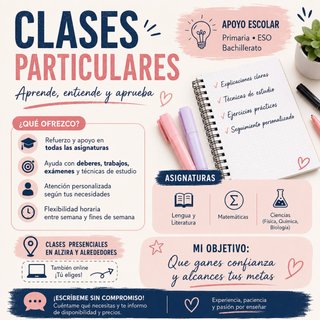 Clases particulares ULTIMOS huecos
