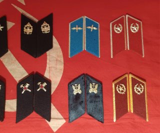 Insignias militares URSS cuello (20 unidades)