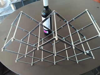Botellero extensible metal cromado