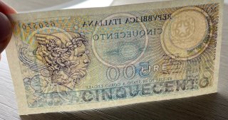 500 Lire Mercurio Biglietto di Stato