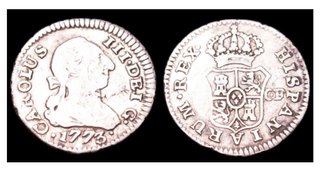 1/2 Real Carlos III 1773 CF Sevilla Muy Raro. Leer