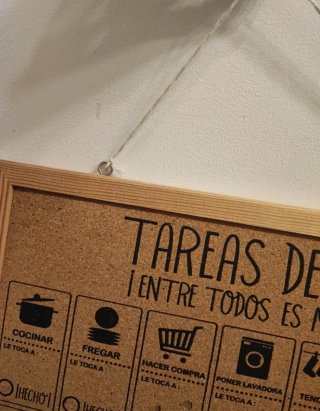 Bacheca Faccende di Casa in Legno e Sughero