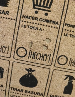 Bacheca Faccende di Casa in Legno e Sughero