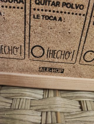 Bacheca Faccende di Casa in Legno e Sughero