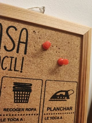 Bacheca Faccende di Casa in Legno e Sughero
