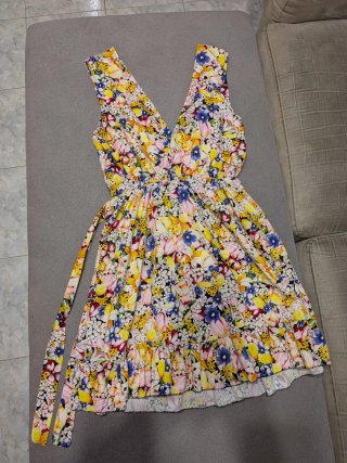 Vestito floreale multicolor
