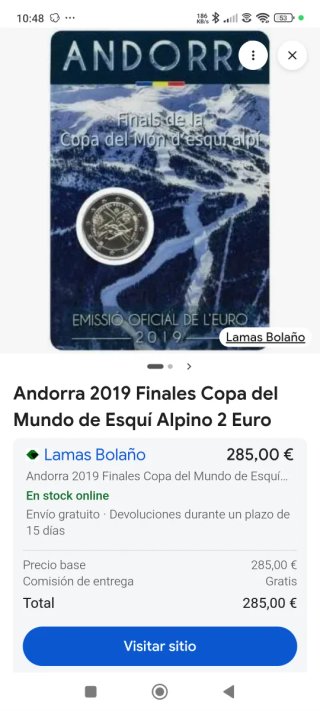 Moneda 2 euros Andorra 2019