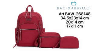 Set 3pz Zaino Baci & Abbracci vari colori