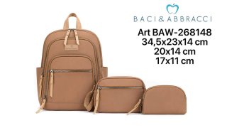Set 3pz Zaino Baci & Abbracci vari colori