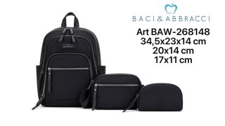 Set 3pz Zaino Baci & Abbracci vari colori