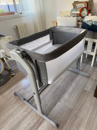 Mini cuna Chicco gris